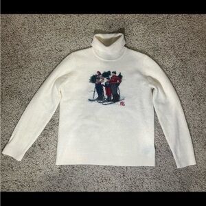 Ralph Lauren Vintage Ski Family 100% Lambswool Turtleneck Sweater Vintage Medium